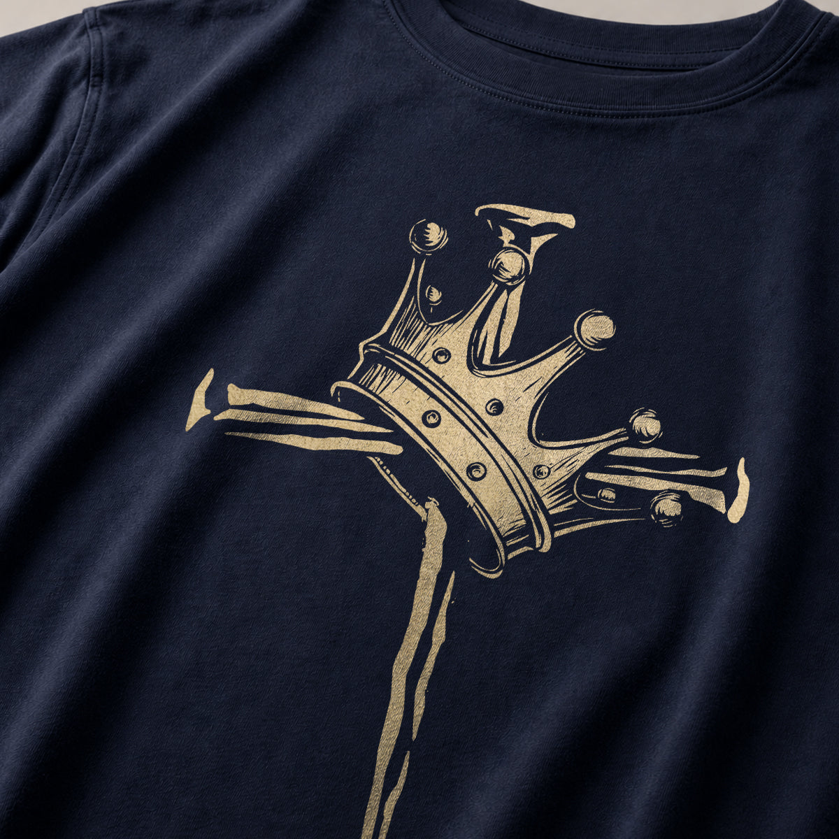 Cross Crown Cotton T-Shirt – bluvap