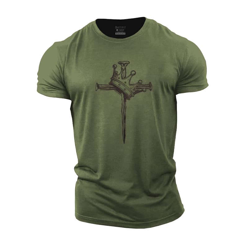 Cross Crown Cotton T-Shirt – bluvap
