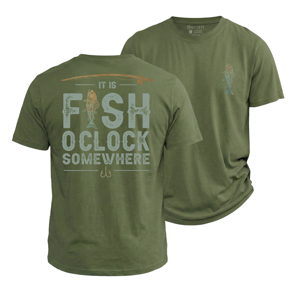 Fish O'clock Christian Fishing T-Shirt | Outdoor Faith Apparel