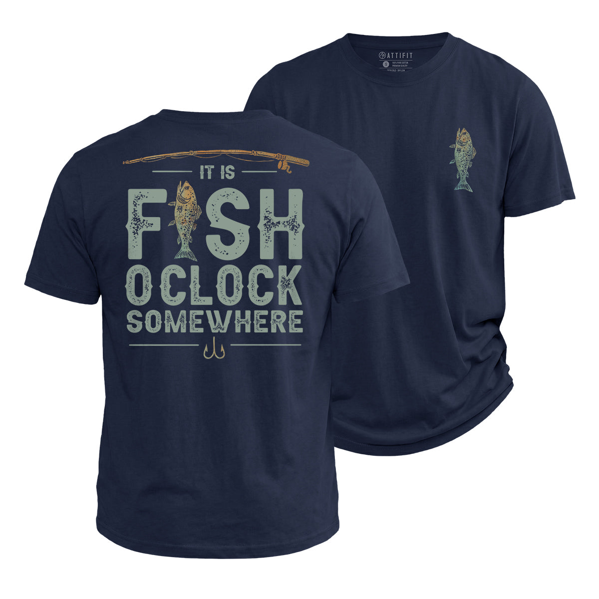 Fish O'clock Christian Fishing T-Shirt | Outdoor Faith Apparel